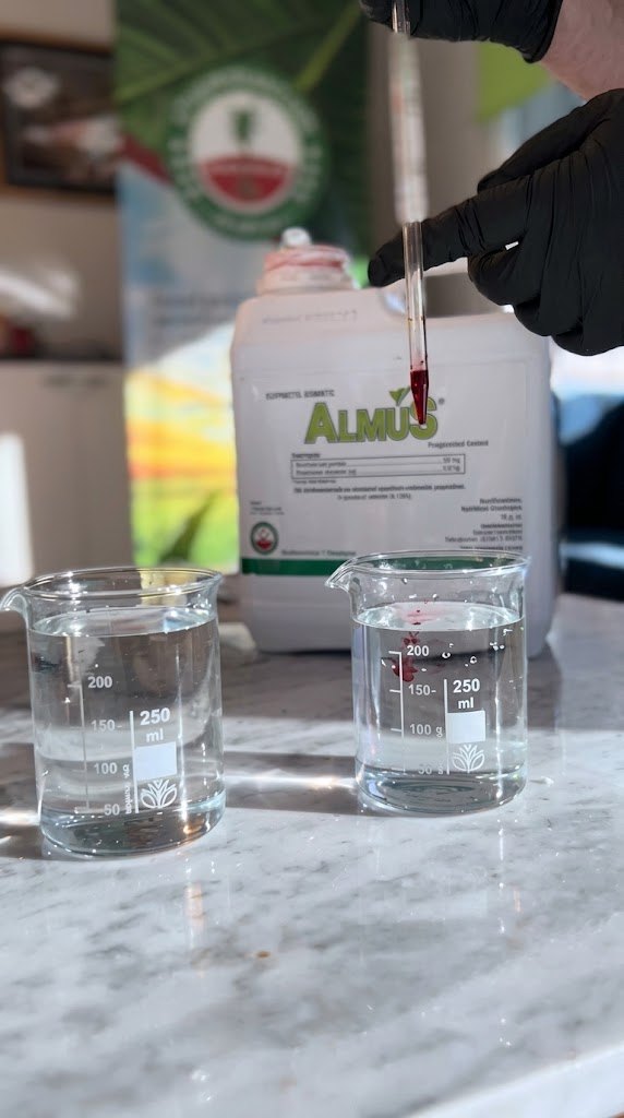 Prueba de Almus en laboratorio